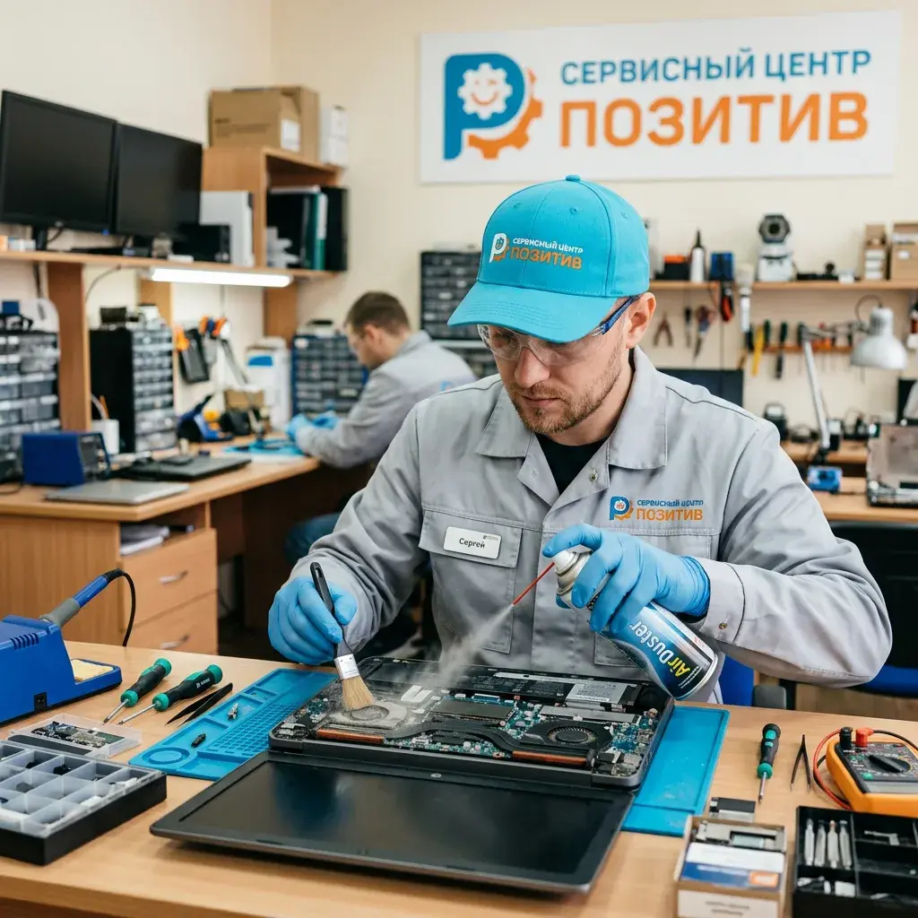 Чистка ноутбука от пыли в Черноголовке | Замена термопасты