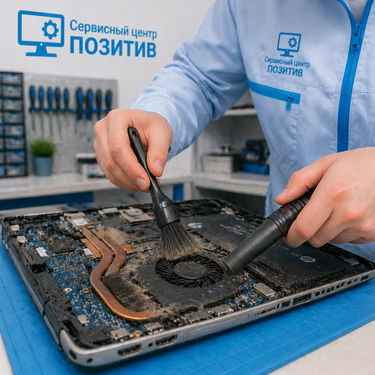 чистка ноутбука HP в Черноголовке