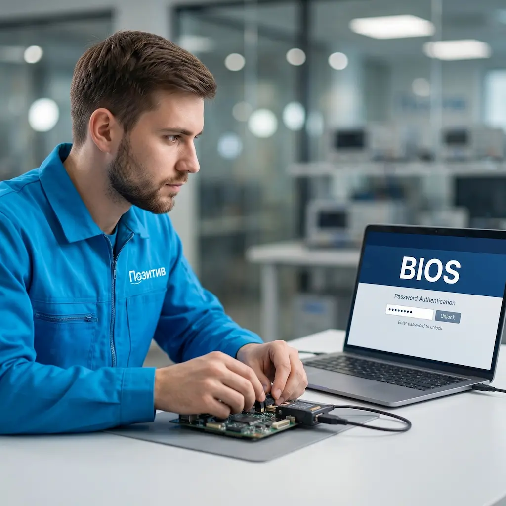 Снятие пароля BIOS ноутбука в Черноголовке
