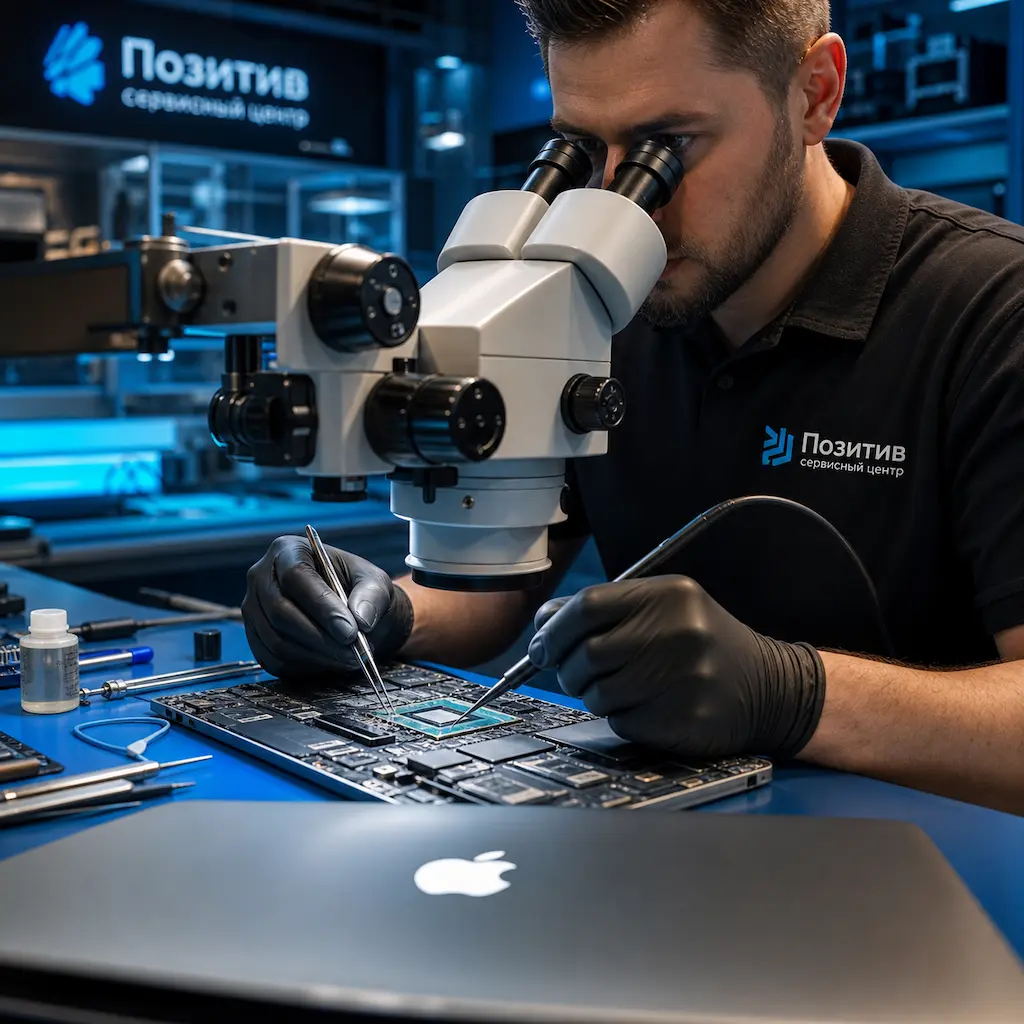 Замена видеокарты Apple MacBook в Черноголовке
