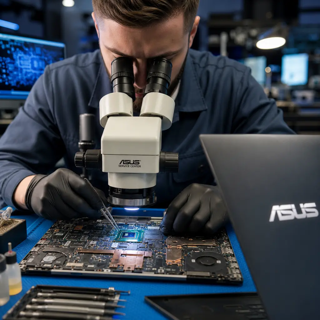 Замена видеокарты ноутбука Asus в Черноголовке