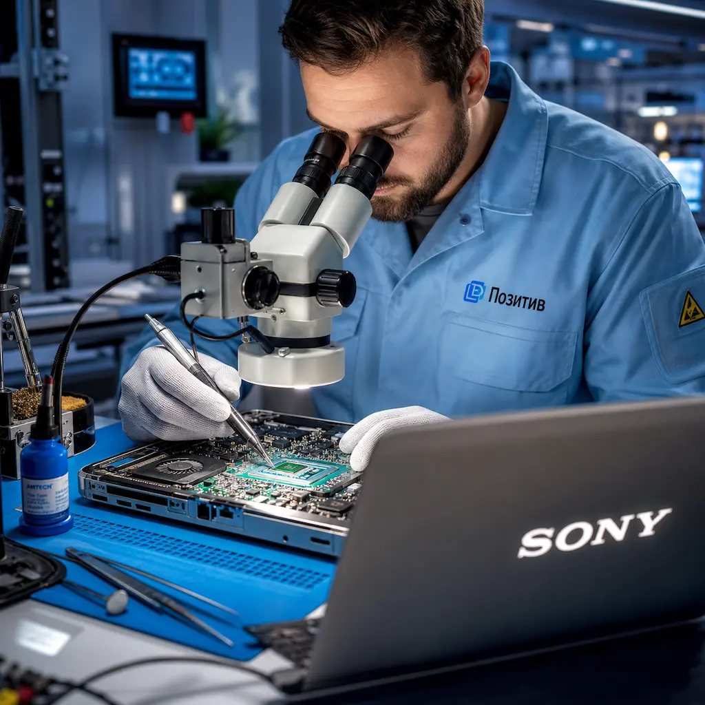 Замена видеокарты ноутбука Sony в Черноголовке