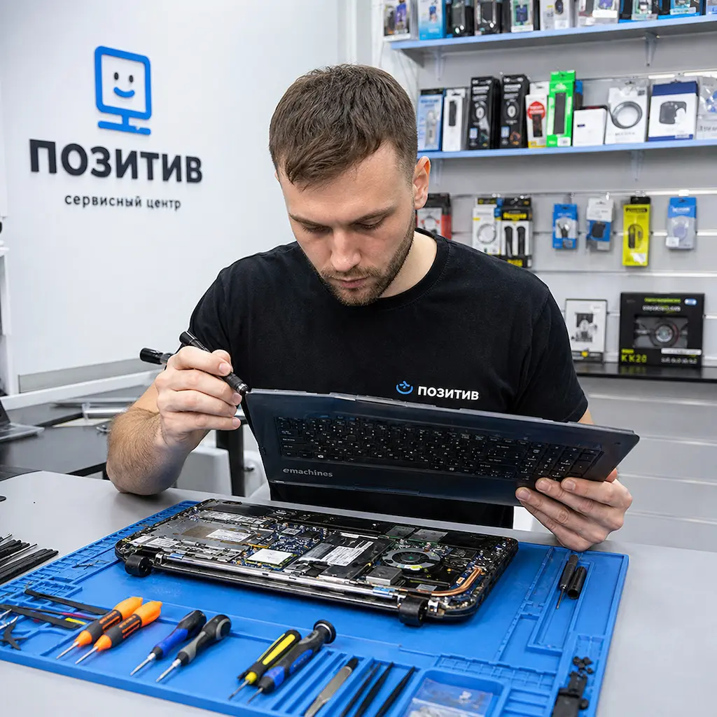 заменить клавиатуру на ноутбуке Emachines в Черноголовке