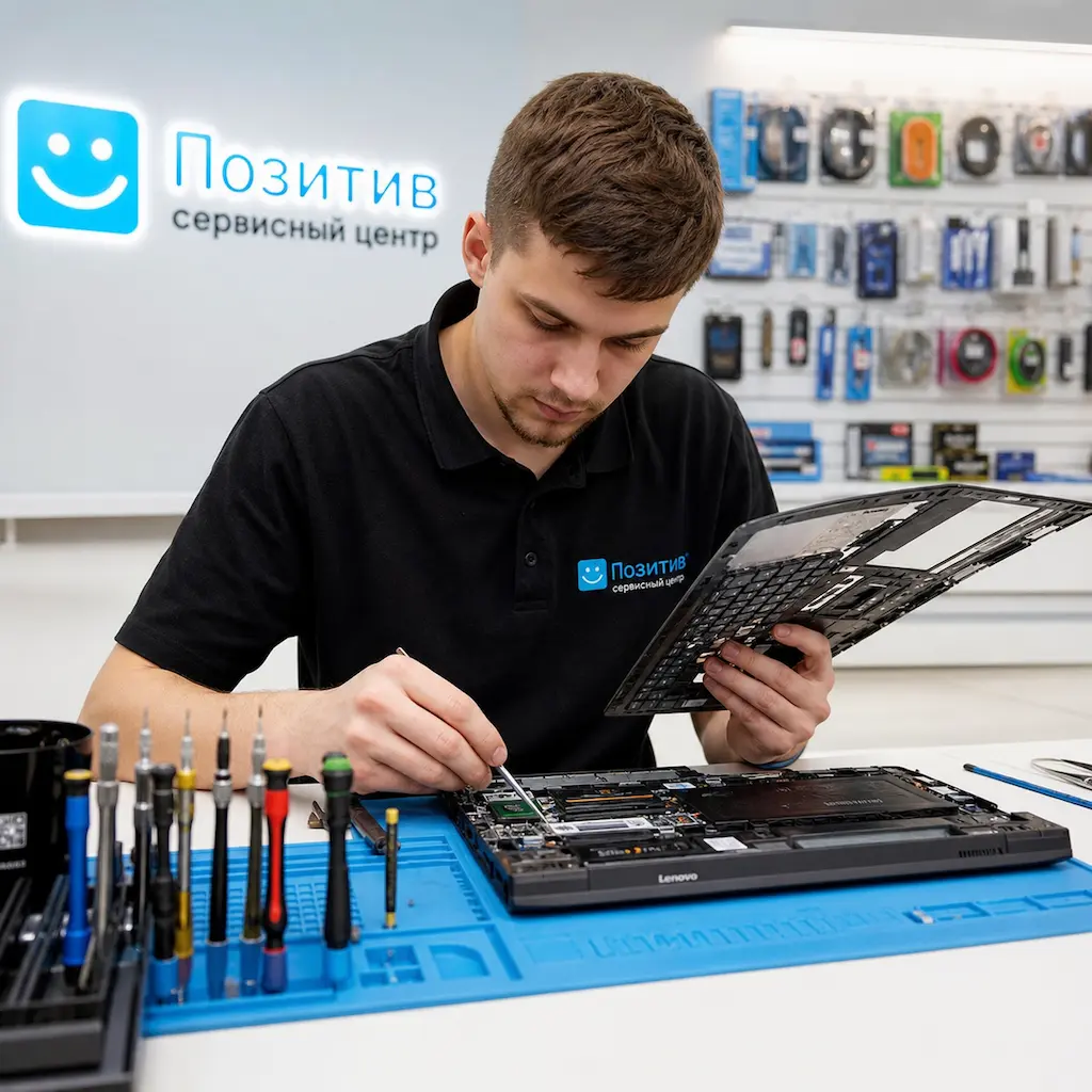 заменить клавиатуру на ноутбуке Lenovo в Черноголовке