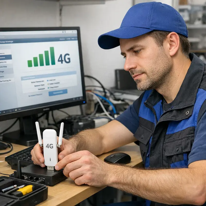 Настройка LTE модема в Черноголовке