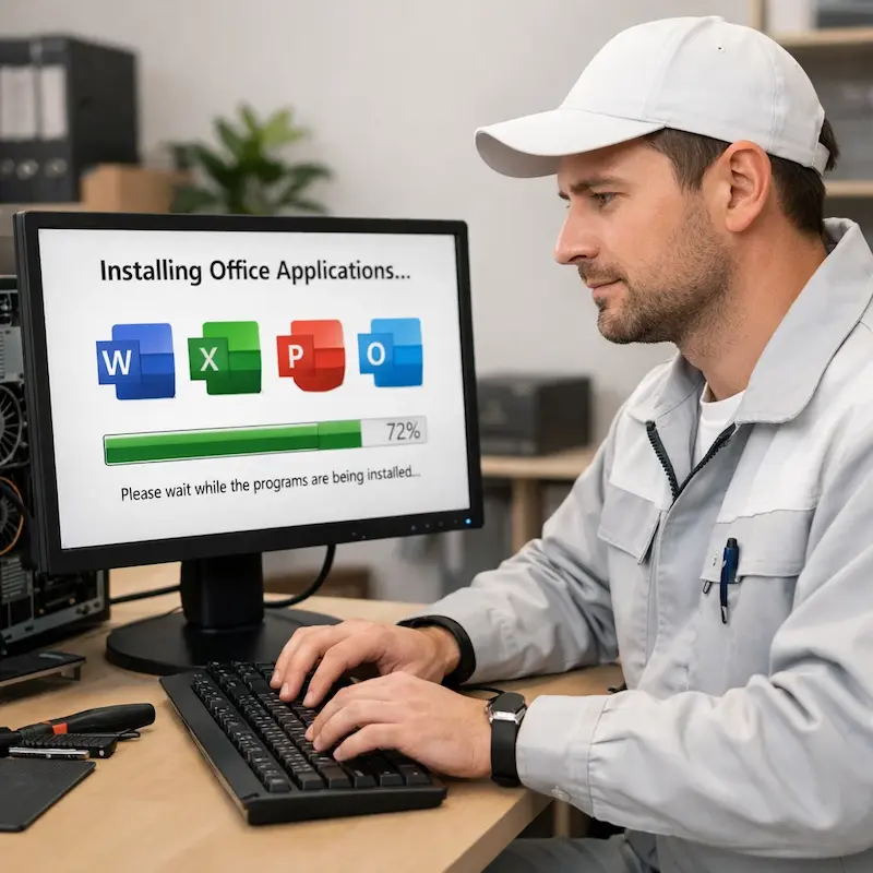 установка офисных программ на компьютер в Черноголовке