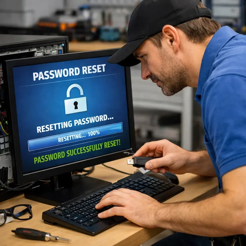 Сброс пароля от компьютера в Черноголовке