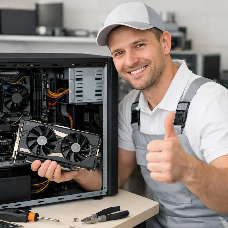 Замена видеокарты ПК в Черноголовке