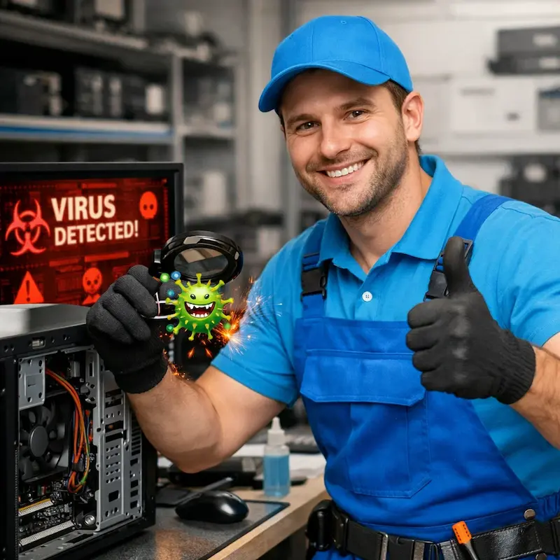 Удаление вирусов с компьютера в Черноголовке